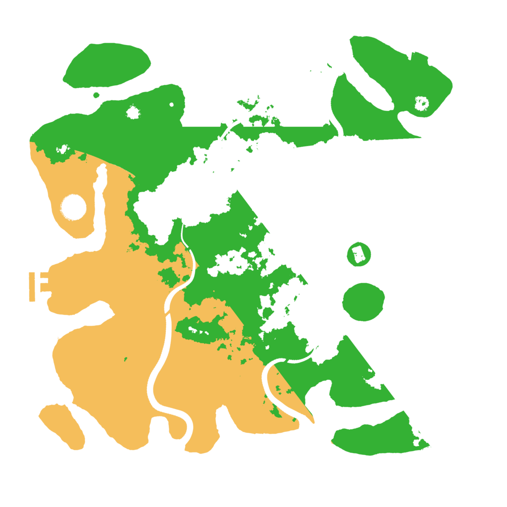 Biome Rust Map: Procedural Map, Size: 3500, Seed: 447410