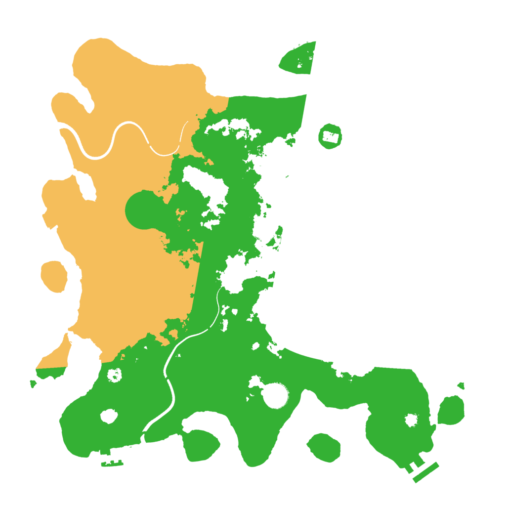 Biome Rust Map: Procedural Map, Size: 3500, Seed: 386796