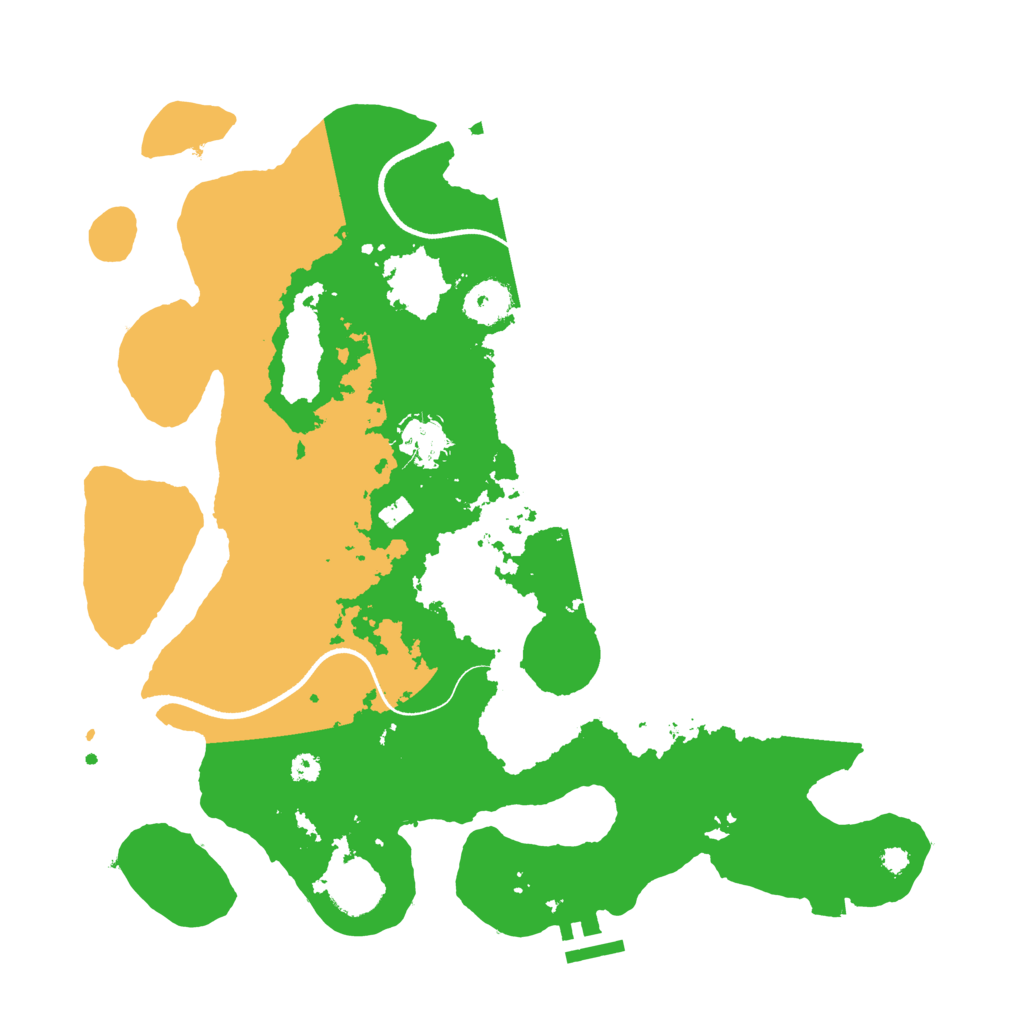 Biome Rust Map: Procedural Map, Size: 3500, Seed: 968982
