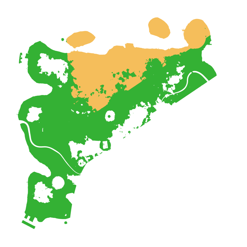 Biome Rust Map: Procedural Map, Size: 3500, Seed: 262317