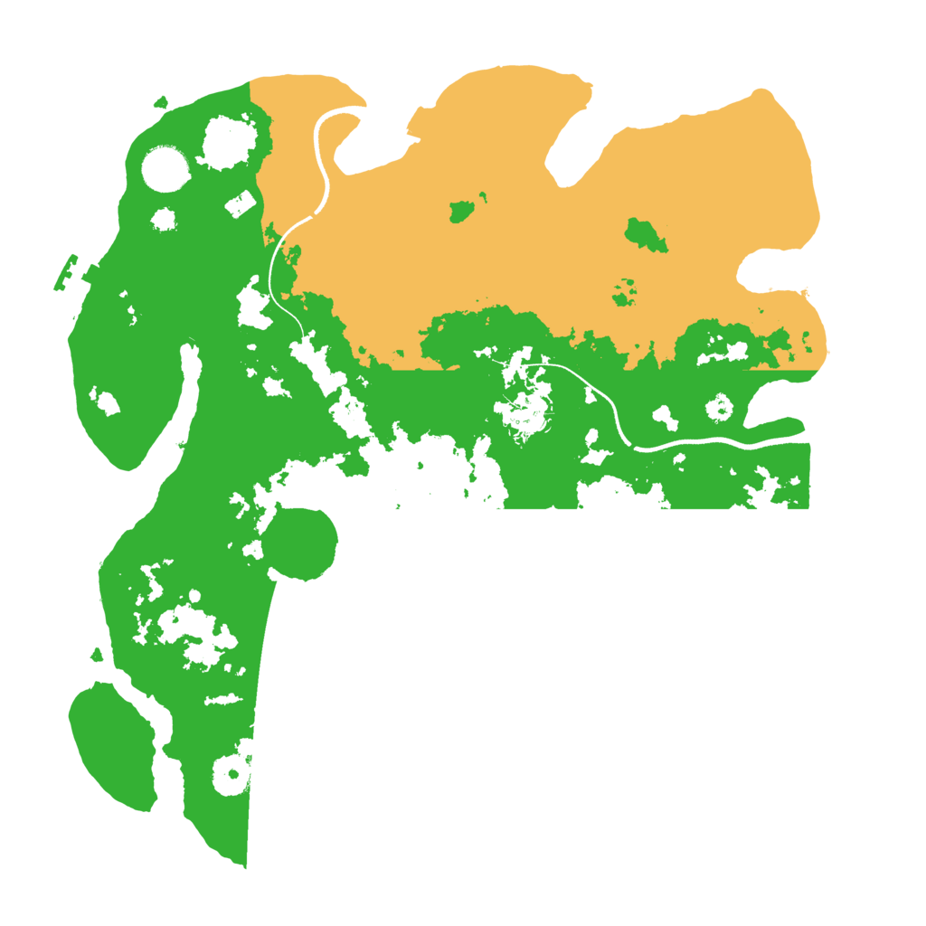 Biome Rust Map: Procedural Map, Size: 3500, Seed: 289204