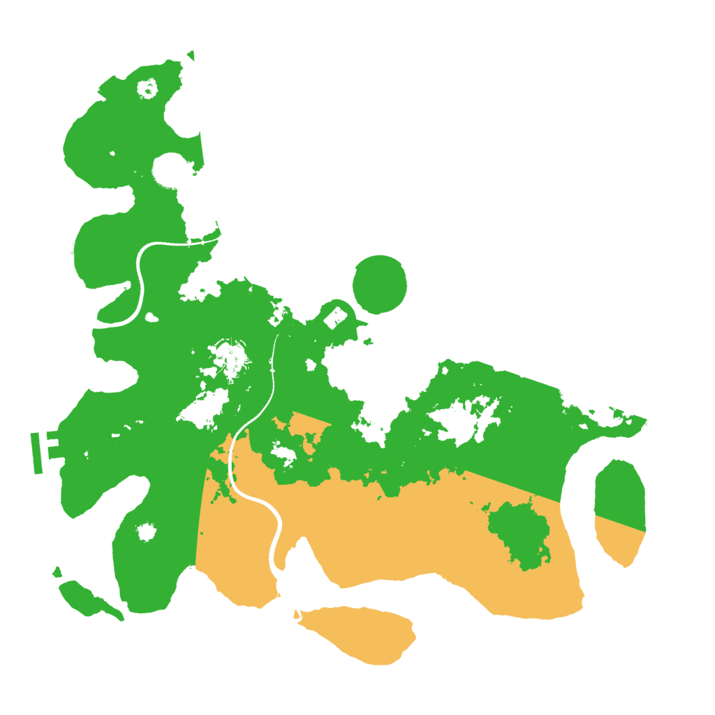 Biome Rust Map: Procedural Map, Size: 3500, Seed: 1260424