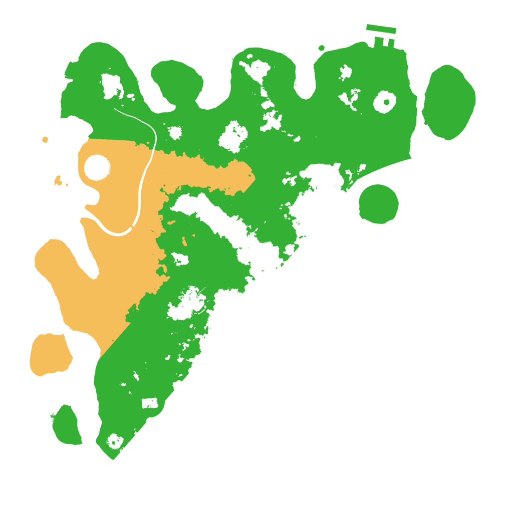 Biome Rust Map: Procedural Map, Size: 3500, Seed: 92397540