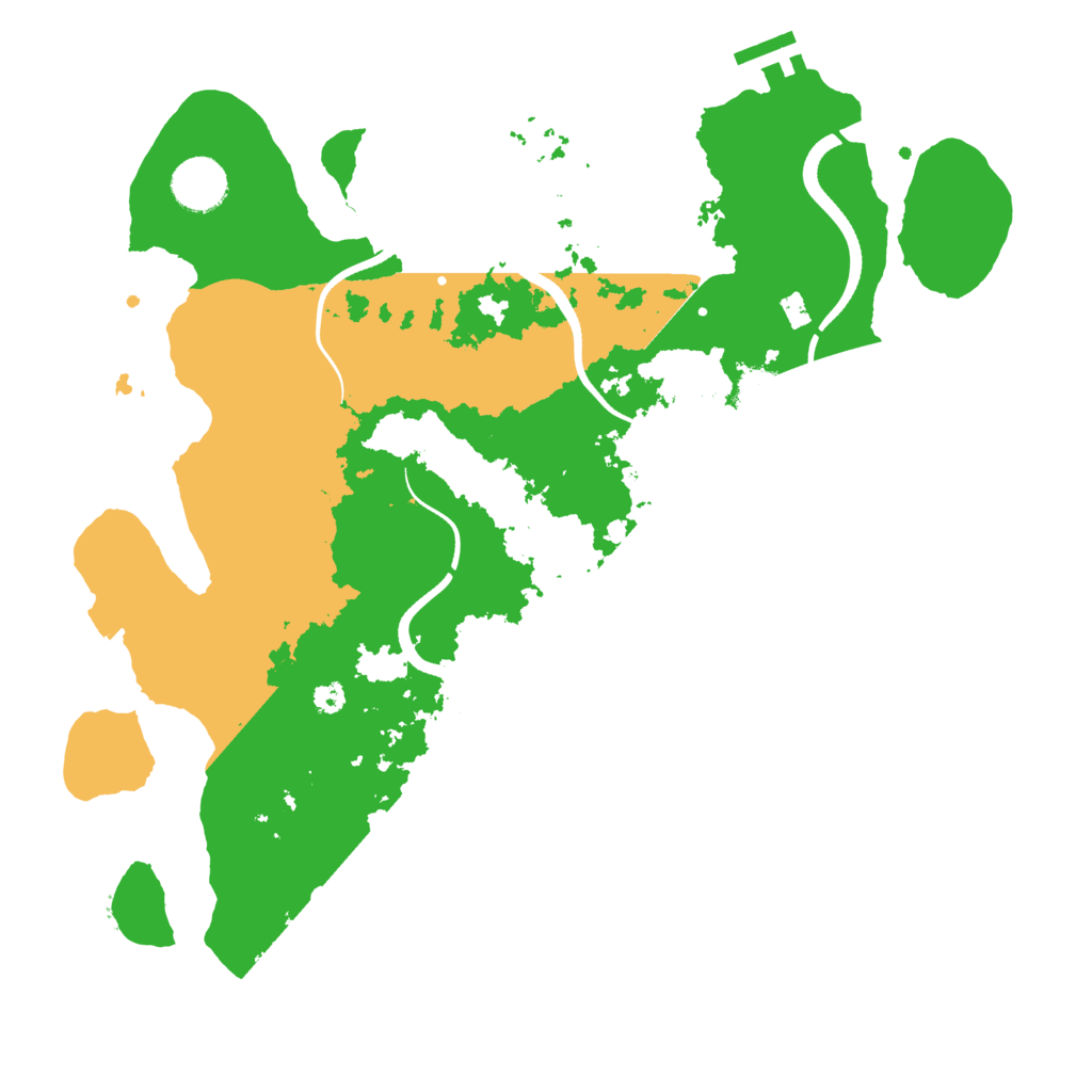 Biome Rust Map: Procedural Map, Size: 3500, Seed: 92397540