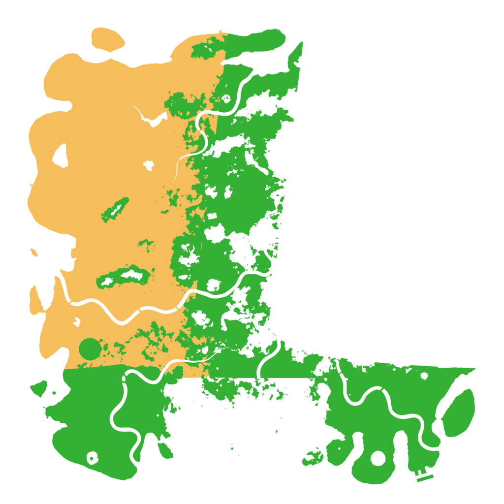 Biome Rust Map: Procedural Map, Size: 6000, Seed: 432158