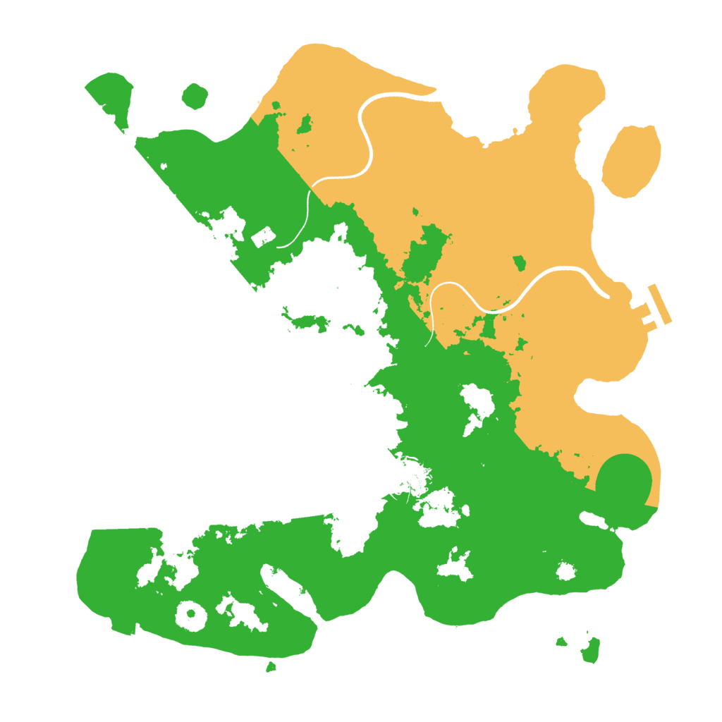 Biome Rust Map: Procedural Map, Size: 3500, Seed: 747266332