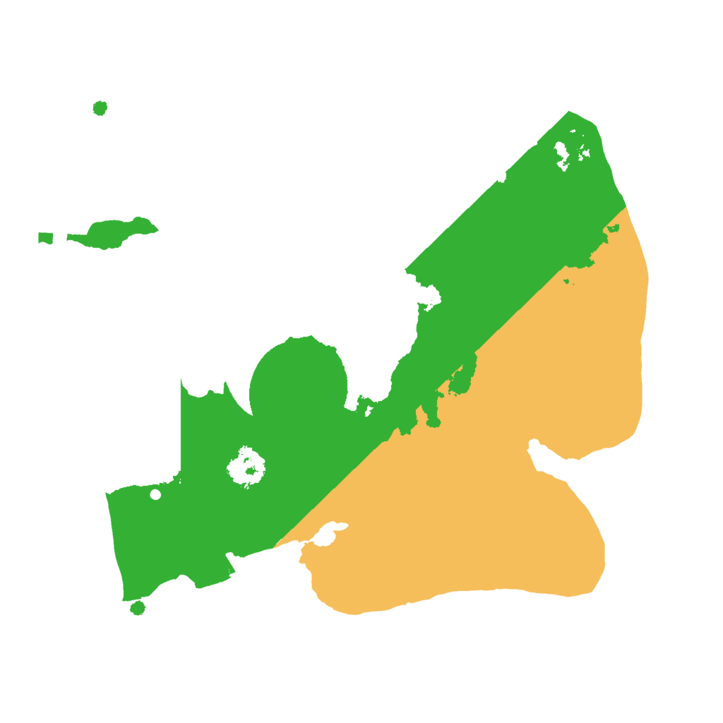 Biome Rust Map: Procedural Map, Size: 2000, Seed: 595129485