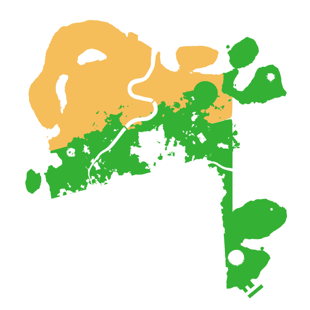 Biome Rust Map: Procedural Map, Size: 3500, Seed: 2506214