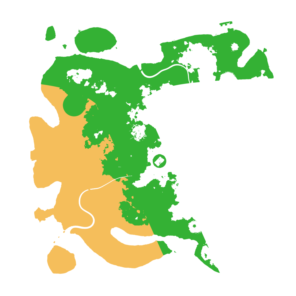 Biome Rust Map: Procedural Map, Size: 3500, Seed: 549211