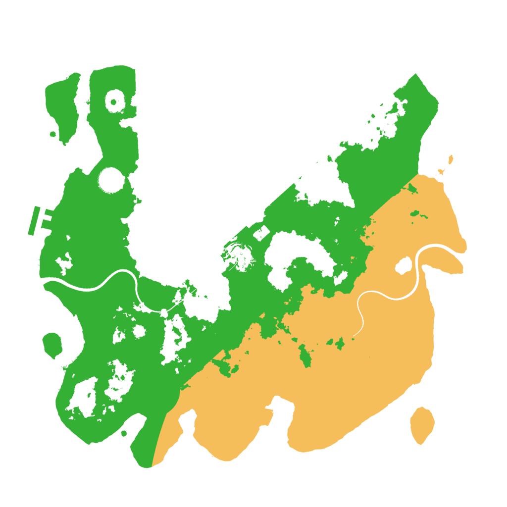 Biome Rust Map: Procedural Map, Size: 3500, Seed: 827866
