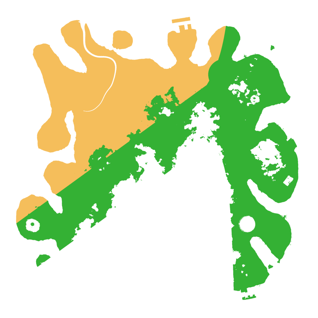 Biome Rust Map: Procedural Map, Size: 3500, Seed: 478020