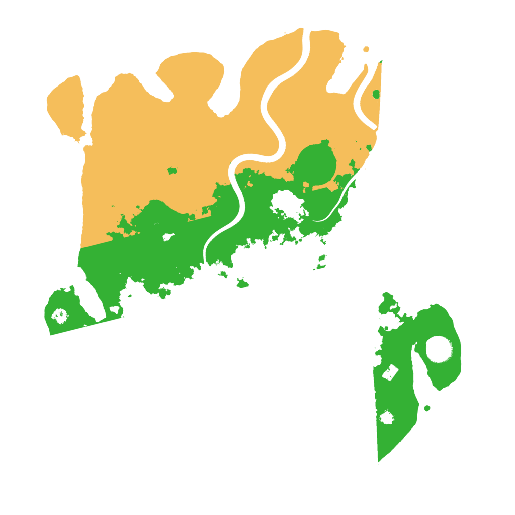 Biome Rust Map: Procedural Map, Size: 3500, Seed: 36912