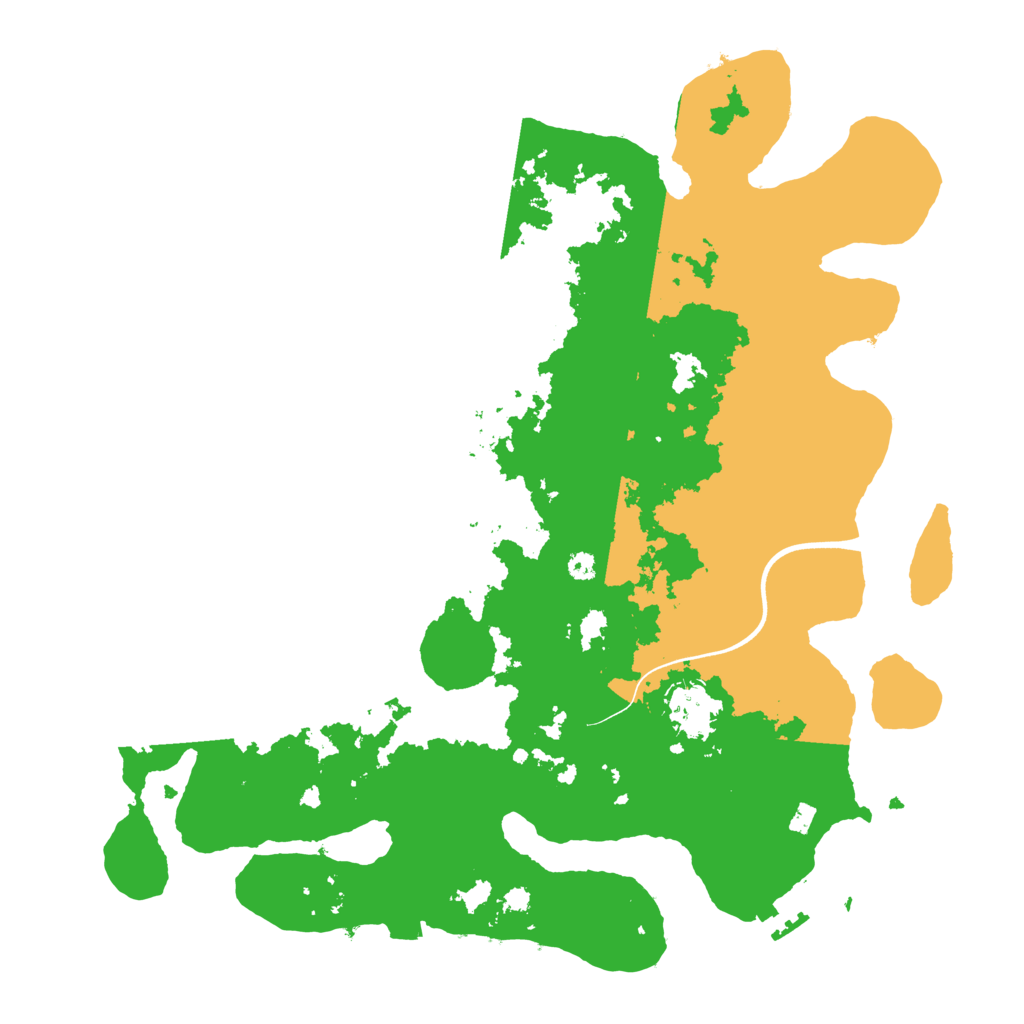 Biome Rust Map: Procedural Map, Size: 3700, Seed: 351904
