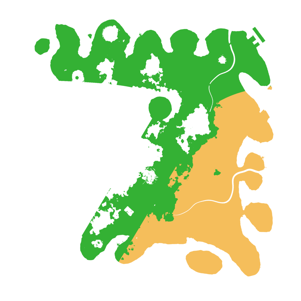 Biome Rust Map: Procedural Map, Size: 3500, Seed: 399979