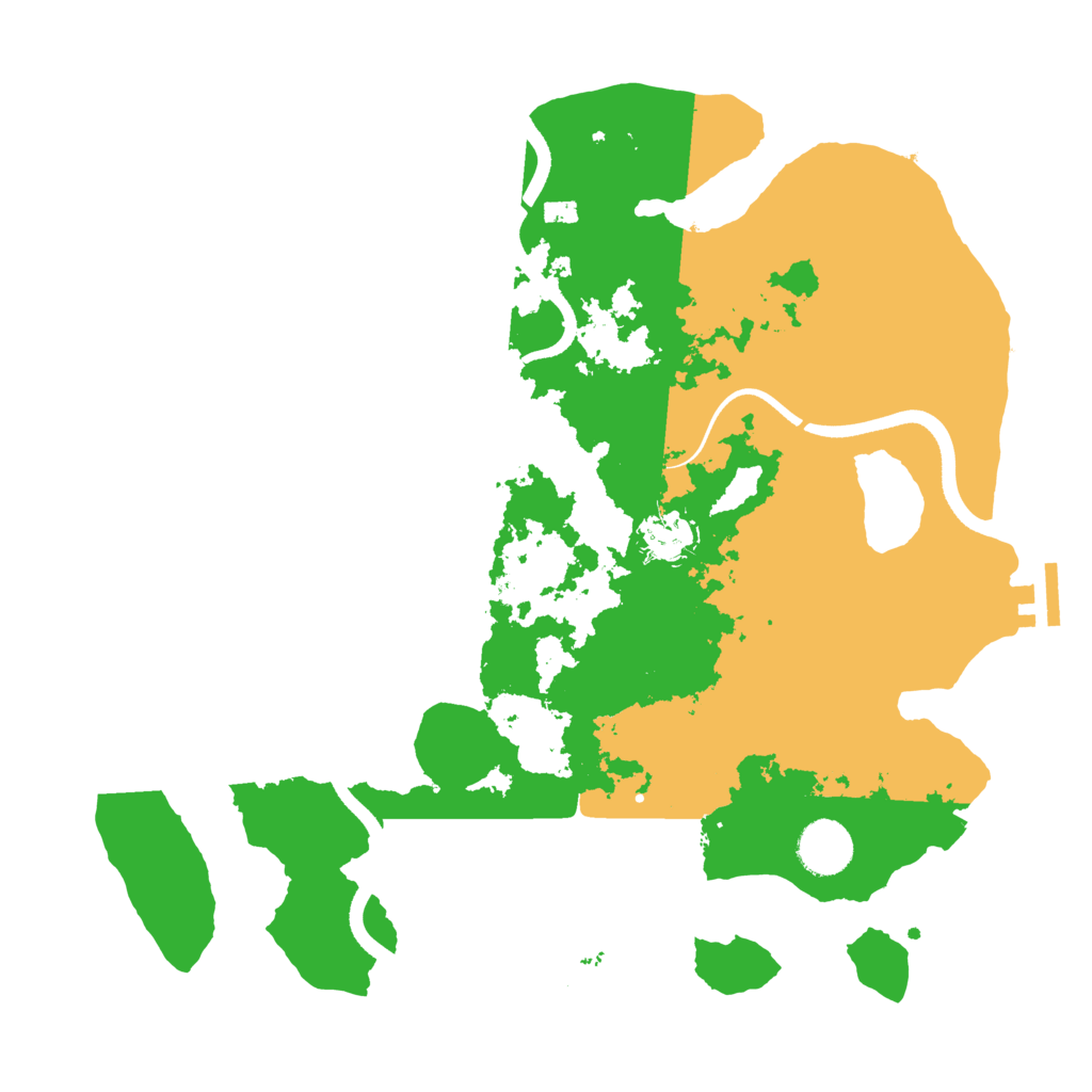 Biome Rust Map: Procedural Map, Size: 3500, Seed: 282336