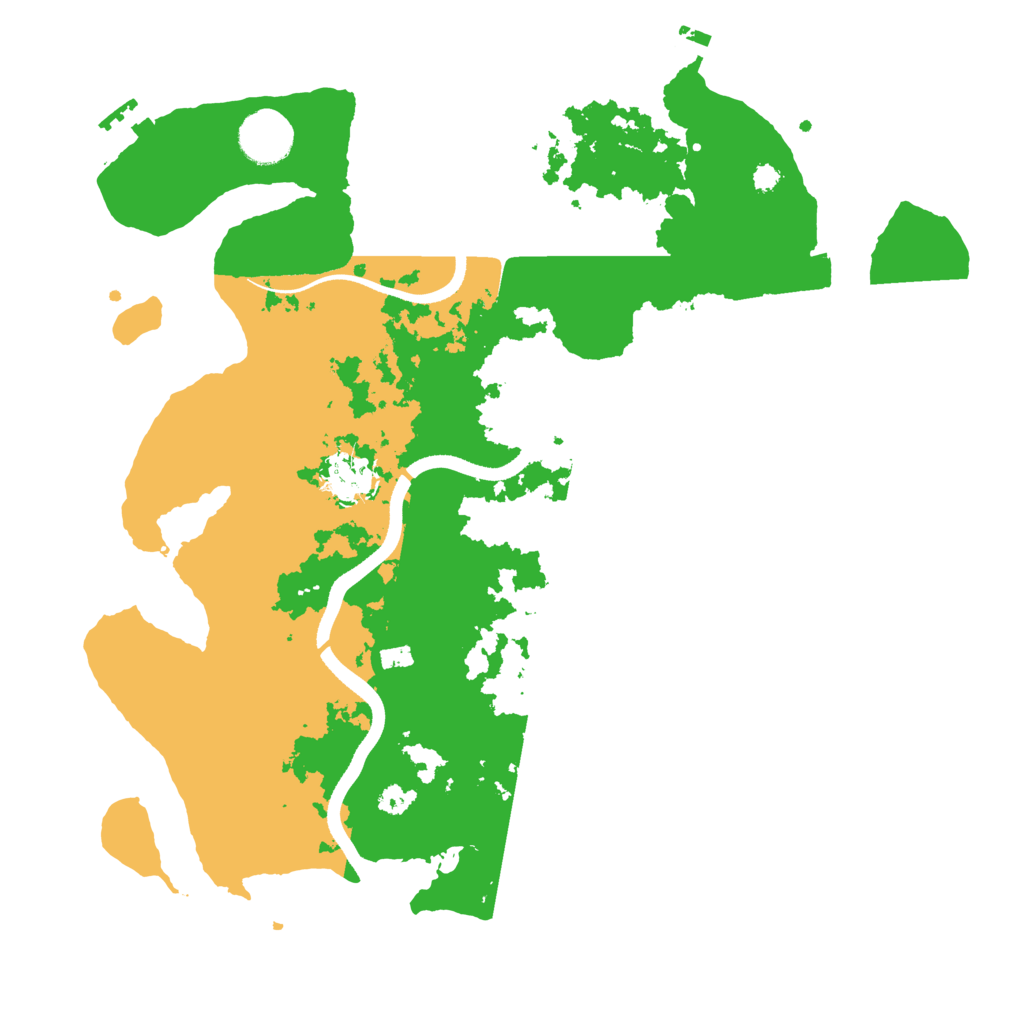 Biome Rust Map: Procedural Map, Size: 3500, Seed: 52441363
