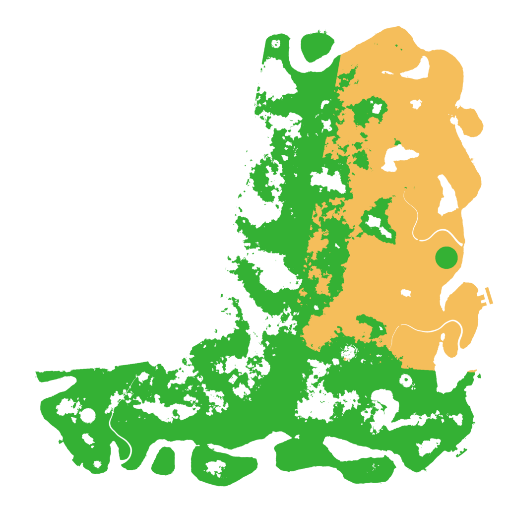 Biome Rust Map: Procedural Map, Size: 6000, Seed: 2919750