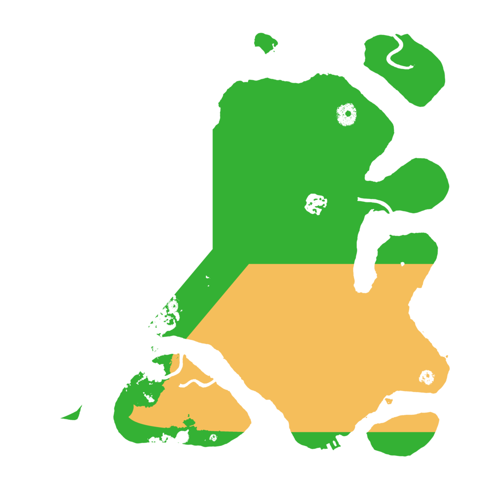 Biome Rust Map: Procedural Map, Size: 3500, Seed: 265559