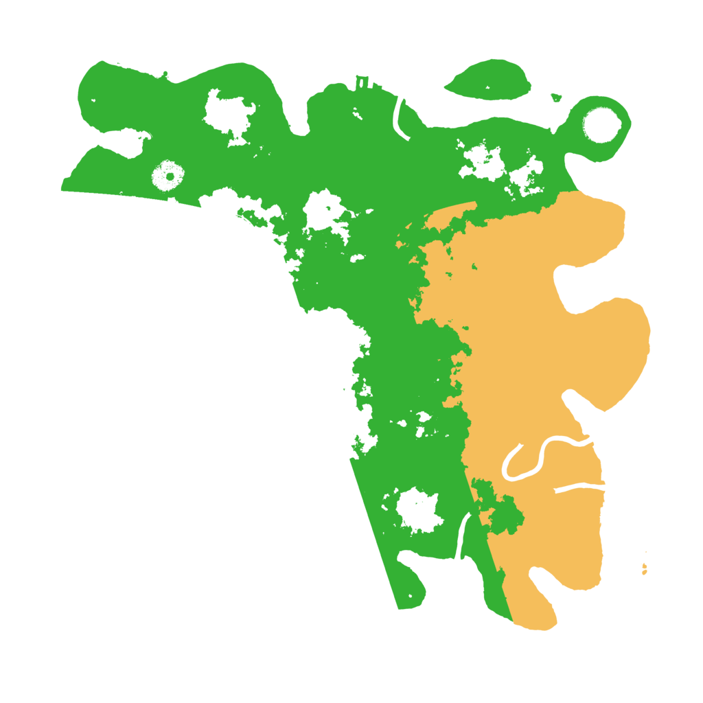 Biome Rust Map: Procedural Map, Size: 3500, Seed: 519768