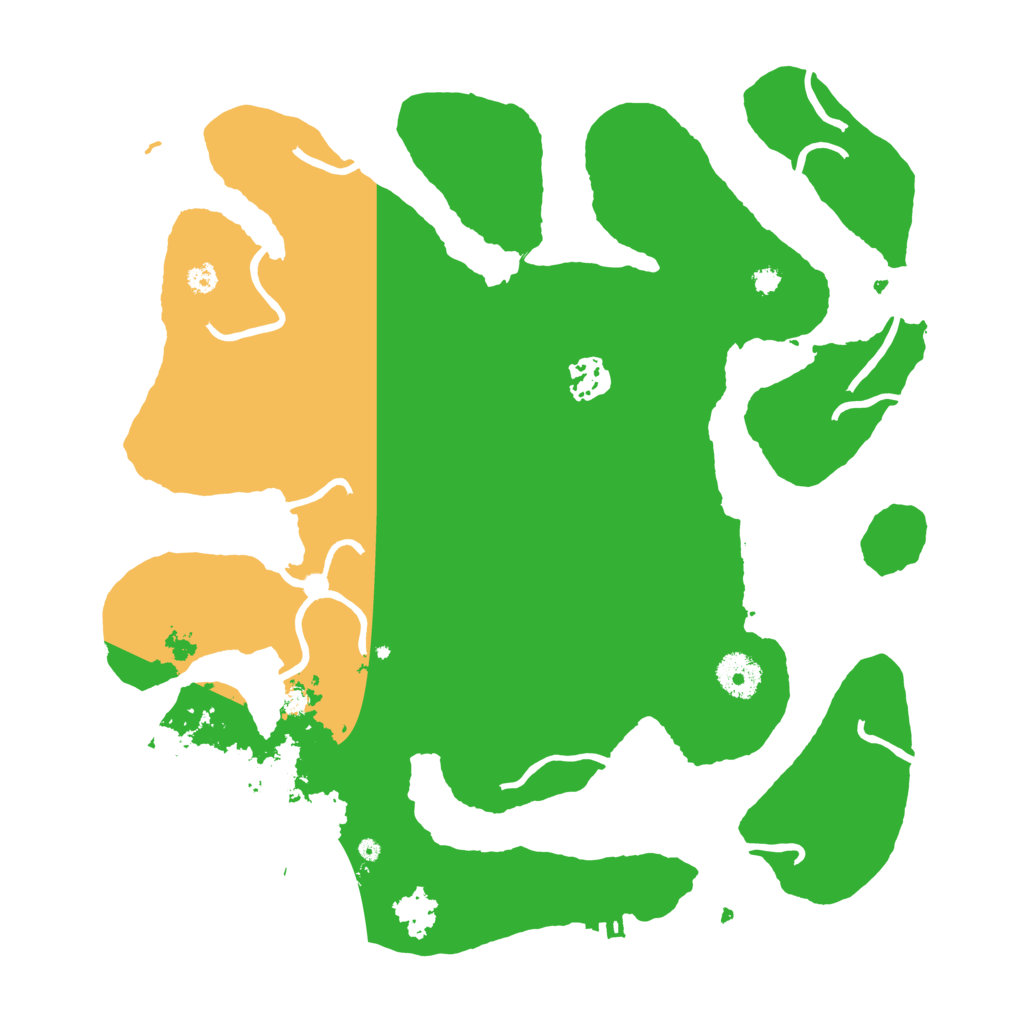 Biome Rust Map: Procedural Map, Size: 3500, Seed: 827864