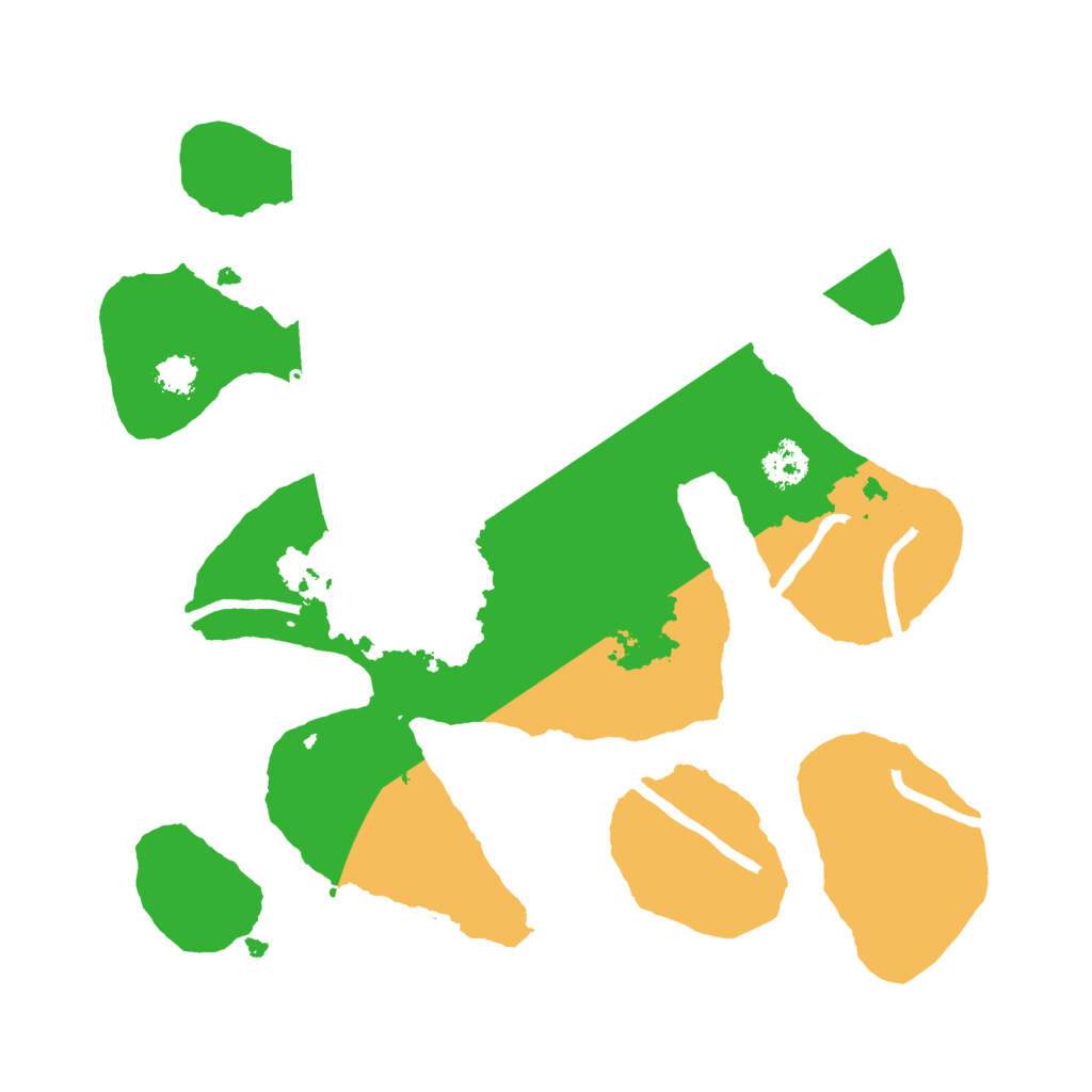 Biome Rust Map: Procedural Map, Size: 2500, Seed: 619412