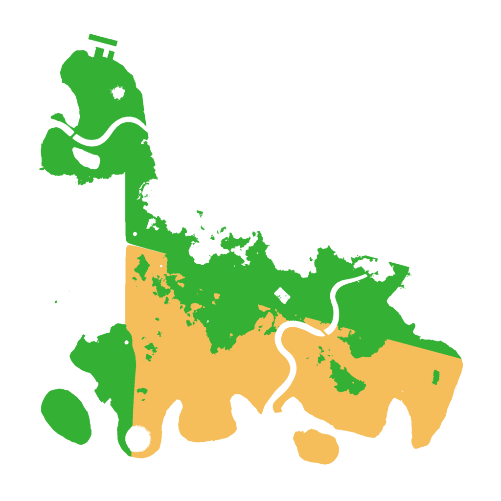 Biome Rust Map: Procedural Map, Size: 3500, Seed: 651149