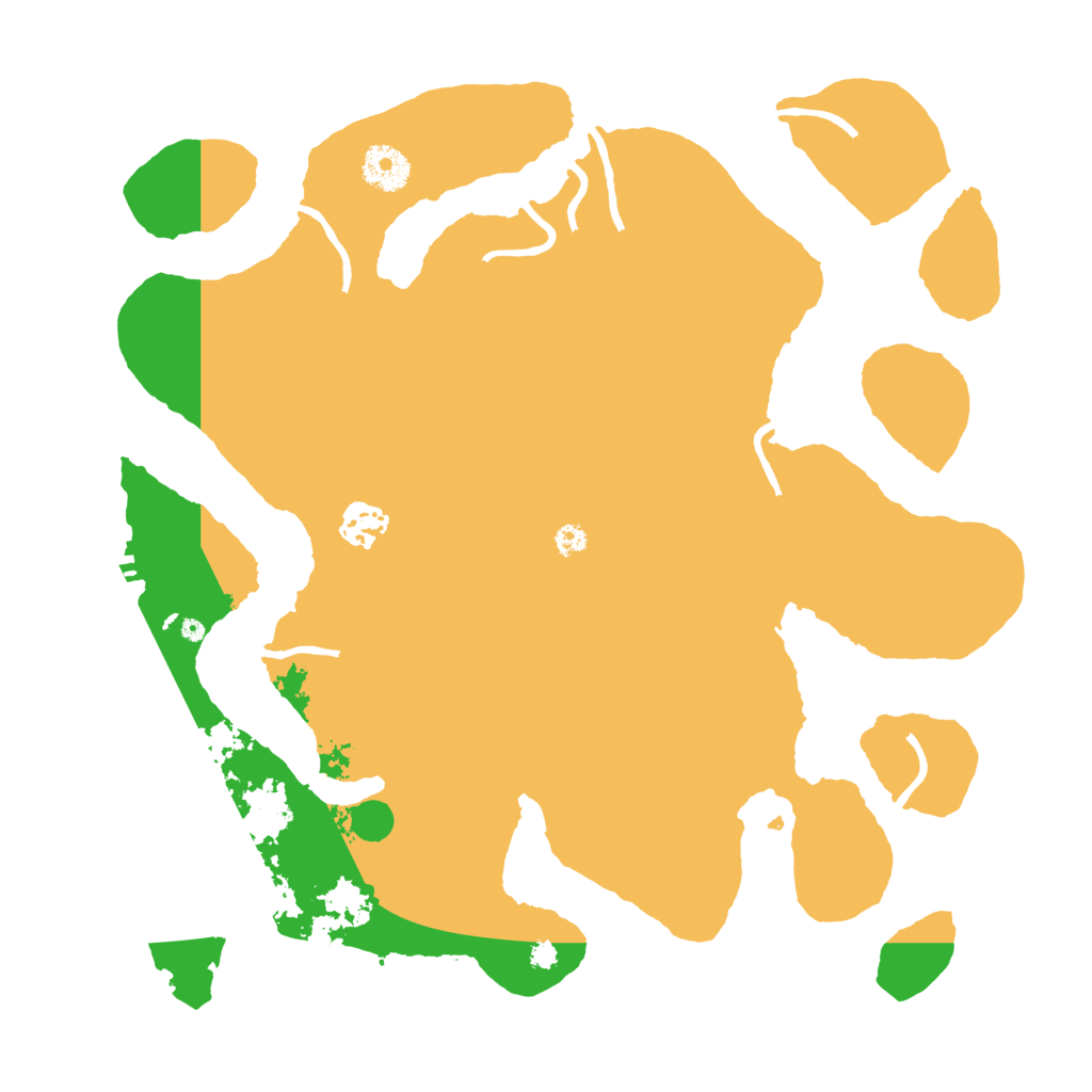 Biome Rust Map: Procedural Map, Size: 3500, Seed: 593685