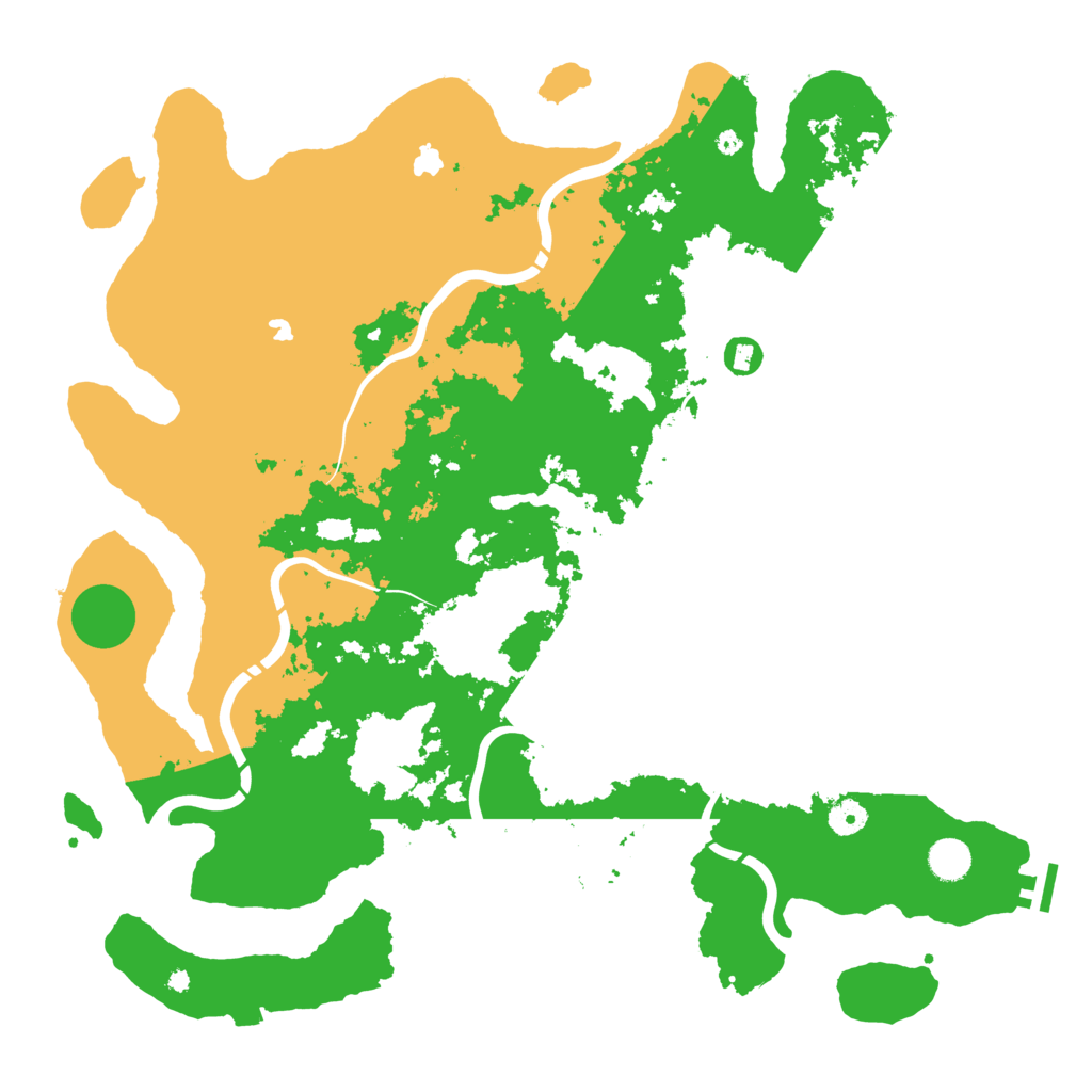 Biome Rust Map: Procedural Map, Size: 4500, Seed: 230174438