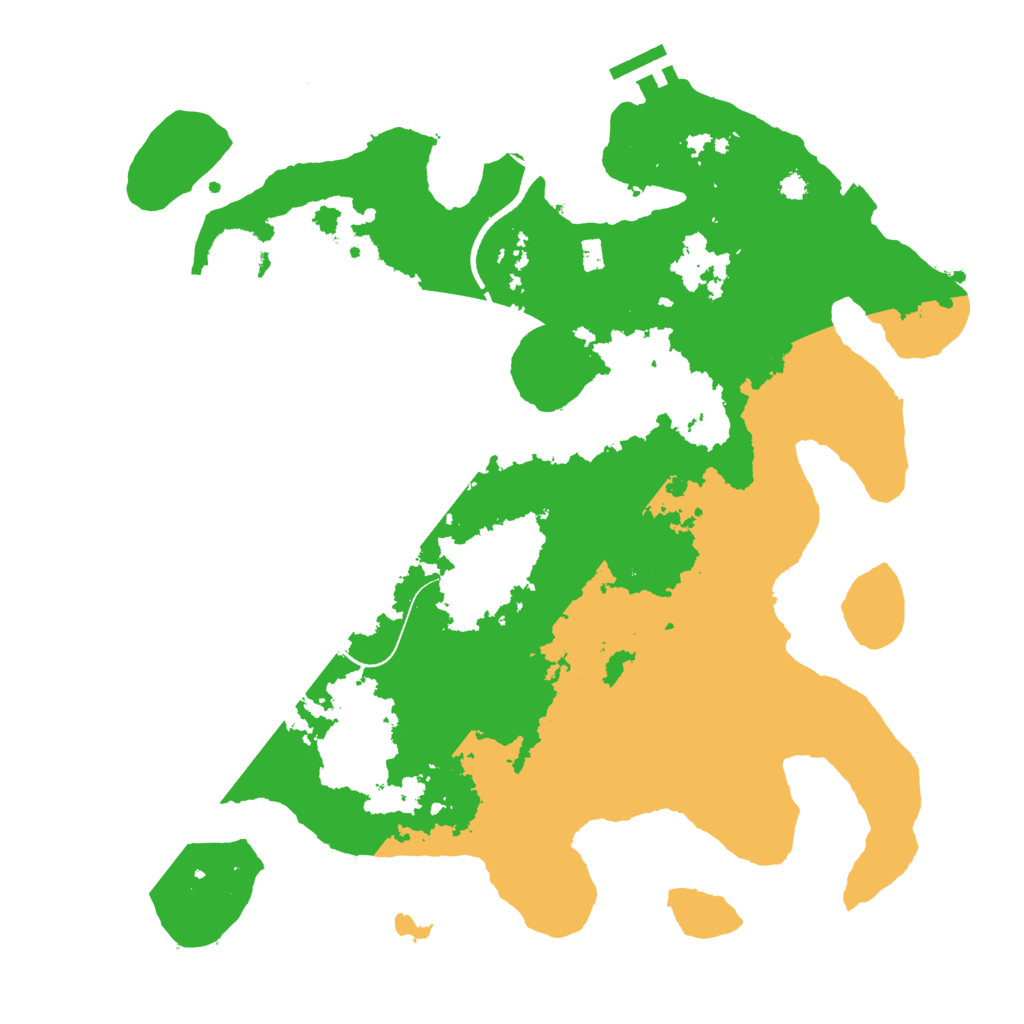 Biome Rust Map: Procedural Map, Size: 3500, Seed: 269034