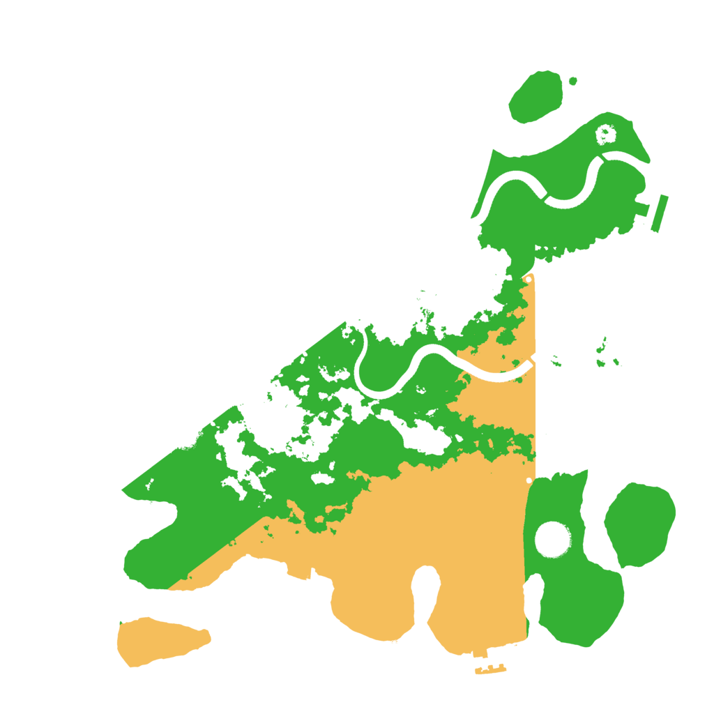 Biome Rust Map: Procedural Map, Size: 3500, Seed: 124208