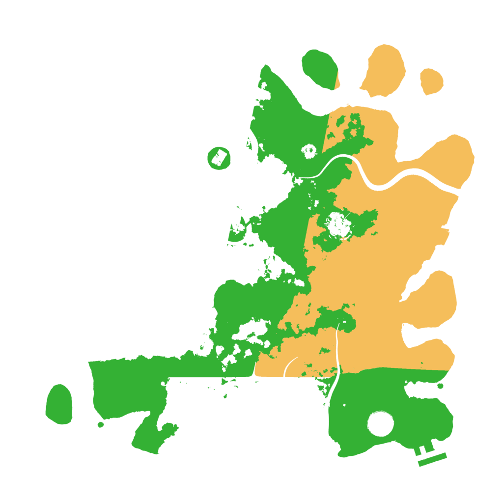 Biome Rust Map: Procedural Map, Size: 3500, Seed: 909681