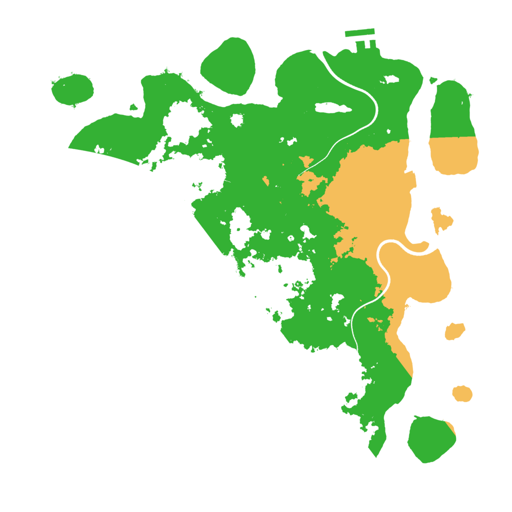 Biome Rust Map: Procedural Map, Size: 3500, Seed: 237741