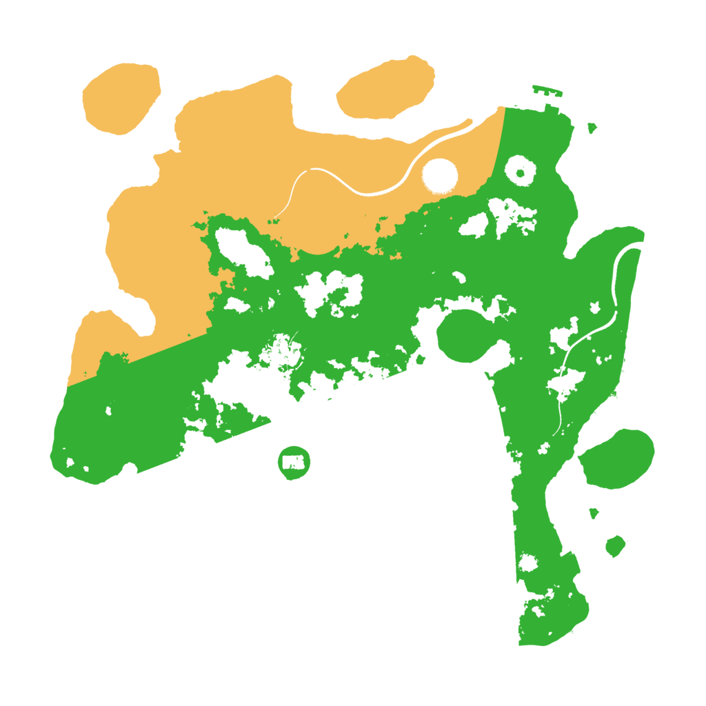 Biome Rust Map: Procedural Map, Size: 3500, Seed: 781082918