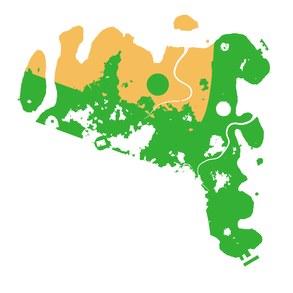 Biome Rust Map: Procedural Map, Size: 3500, Seed: 899751