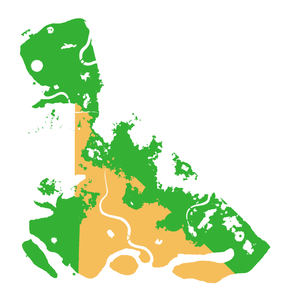 Biome Rust Map: Procedural Map, Size: 4500, Seed: 48321