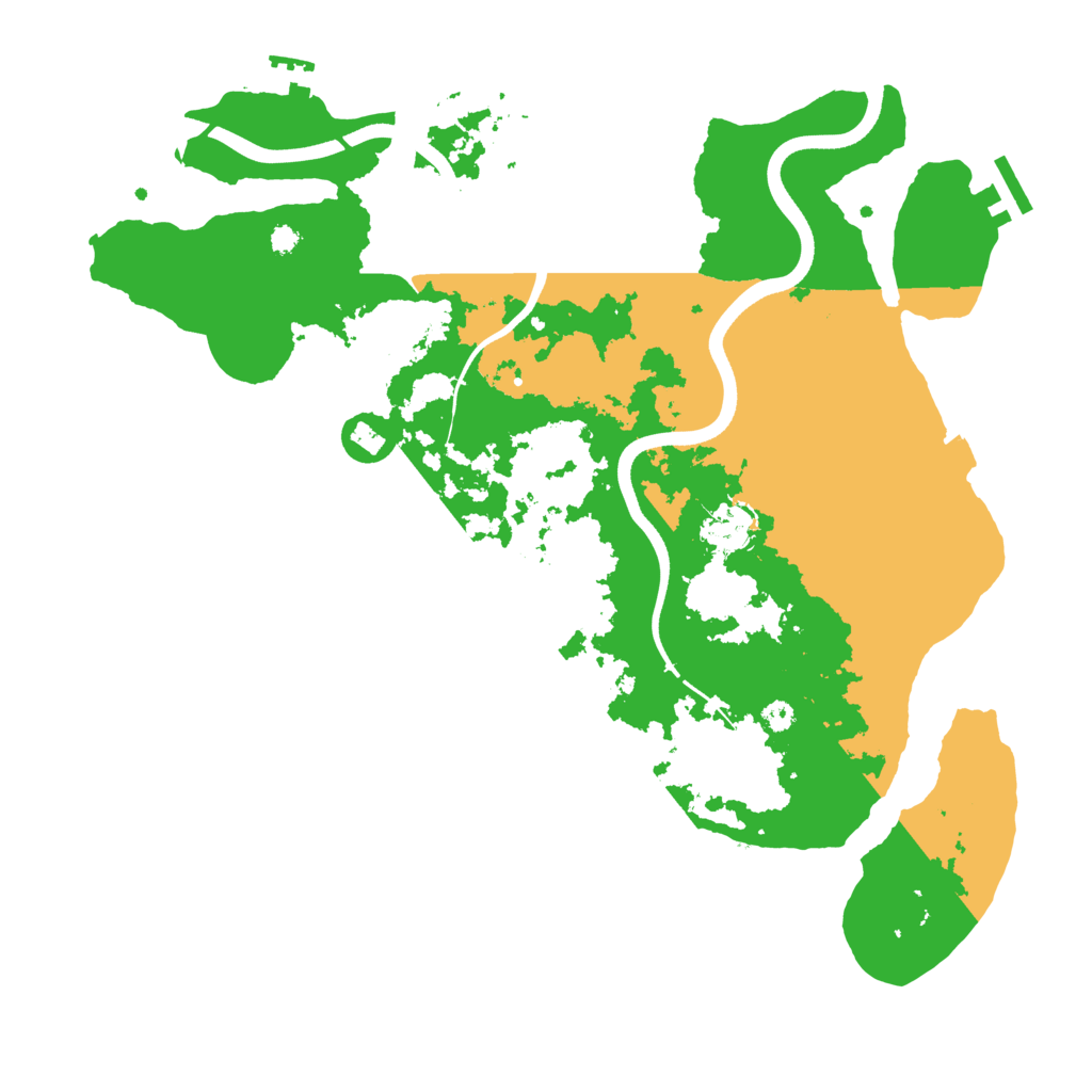 Biome Rust Map: Procedural Map, Size: 3600, Seed: 2021060323