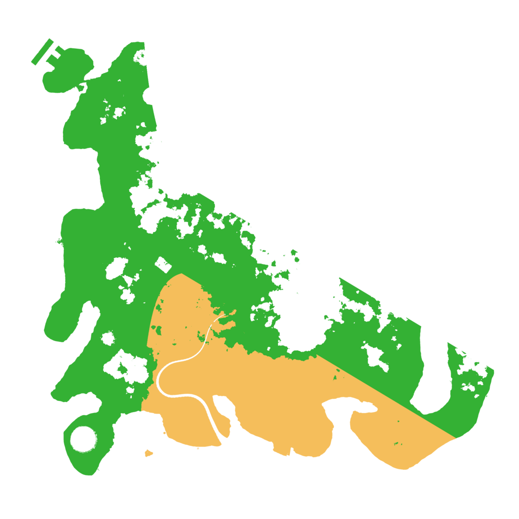 Biome Rust Map: Procedural Map, Size: 3500, Seed: 5310