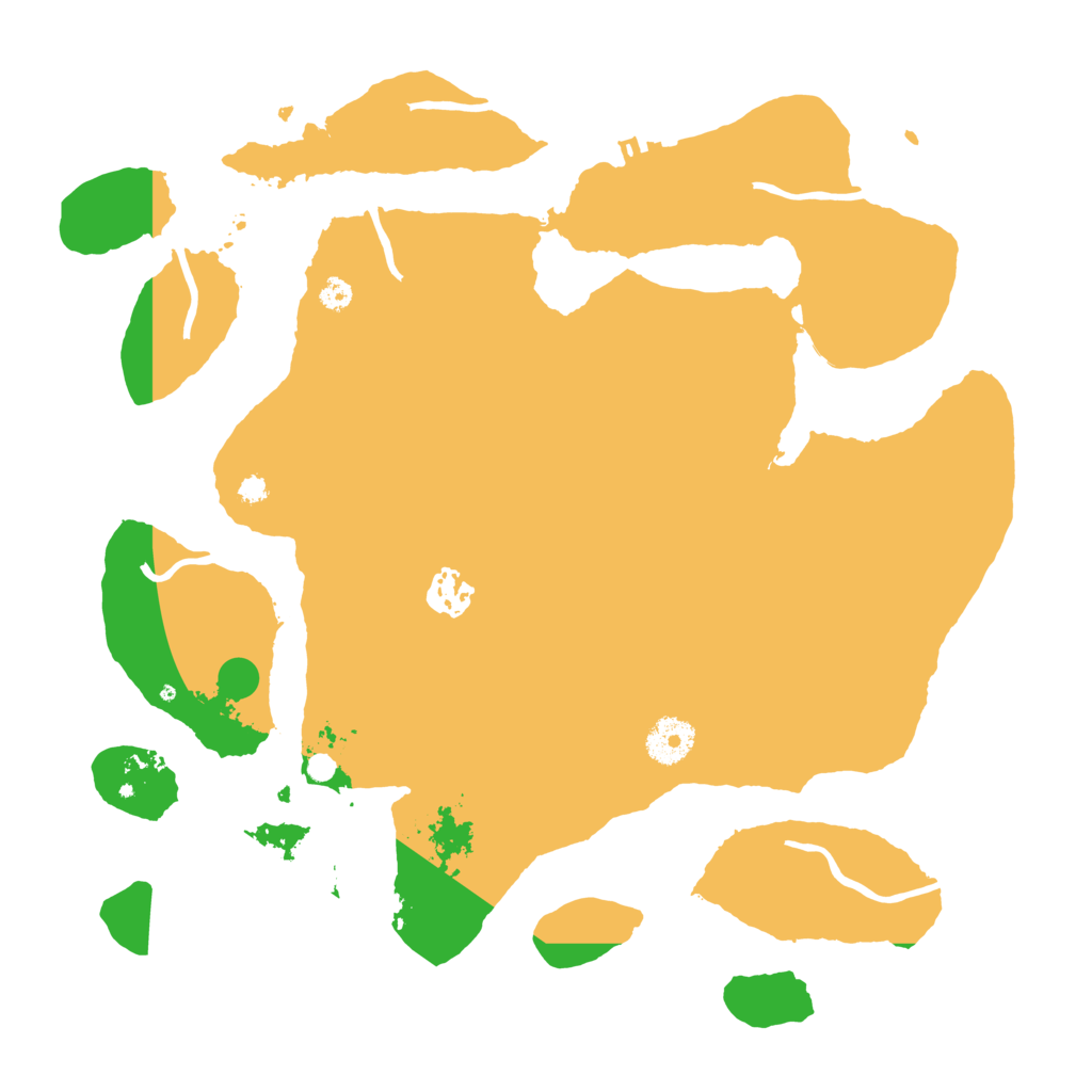 Biome Rust Map: Procedural Map, Size: 3500, Seed: 1033