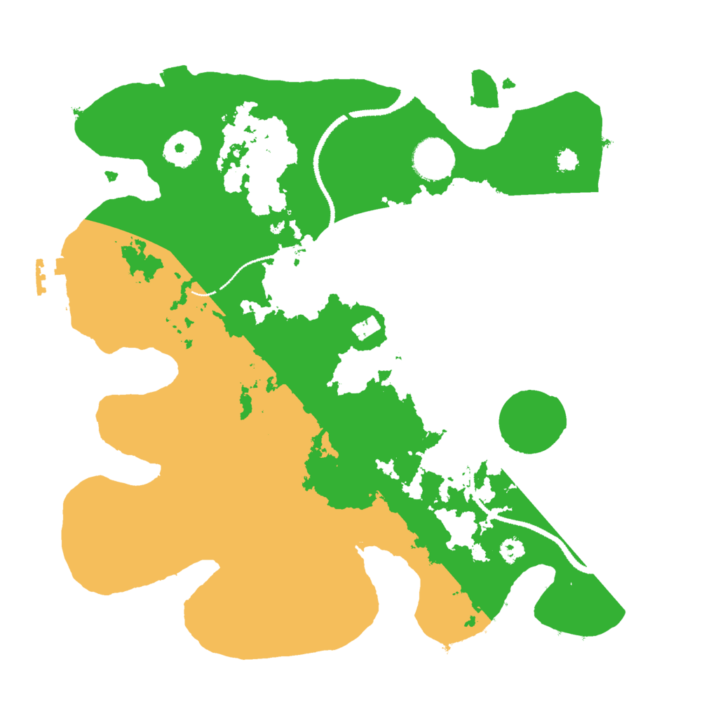 Biome Rust Map: Procedural Map, Size: 3000, Seed: 2054165770