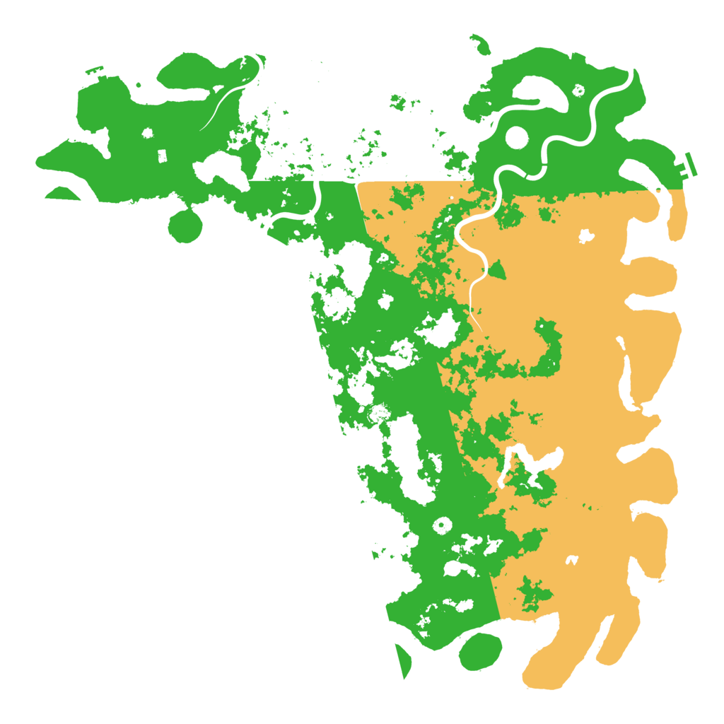 Biome Rust Map: Procedural Map, Size: 6000, Seed: 752372