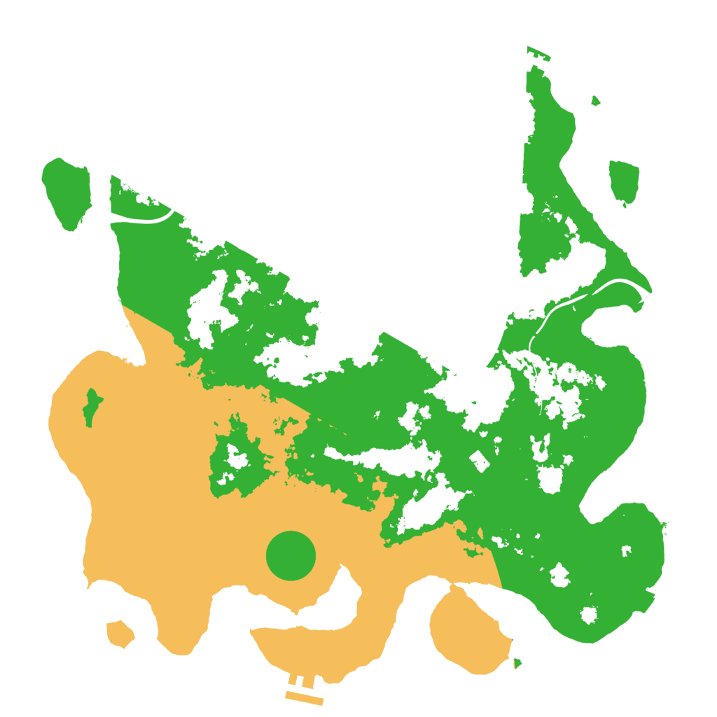 Biome Rust Map: Procedural Map, Size: 3800, Seed: 250621