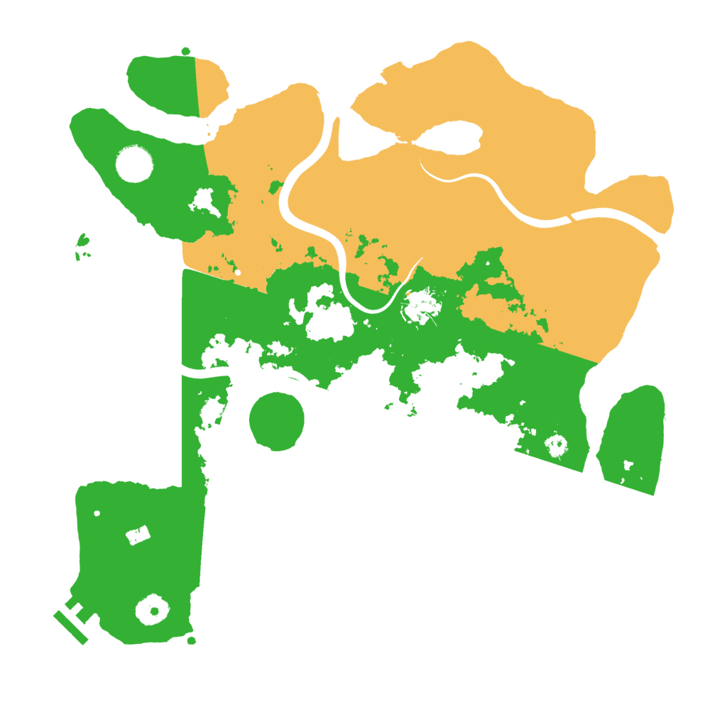 Biome Rust Map: Procedural Map, Size: 3500, Seed: 1642772373