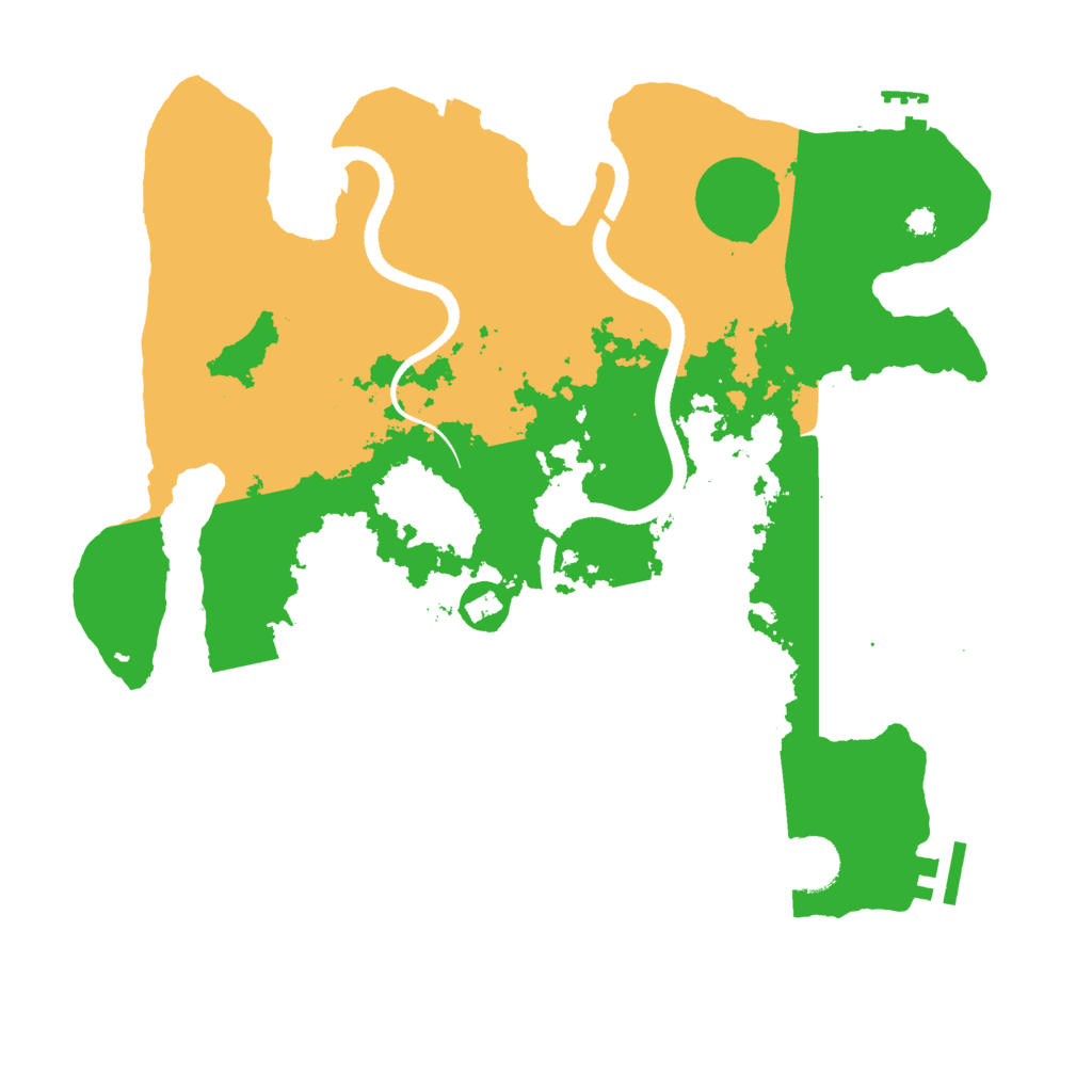 Biome Rust Map: Procedural Map, Size: 3500, Seed: 291119