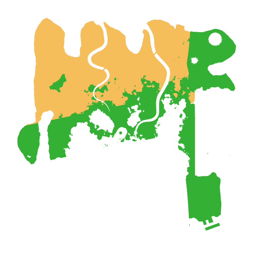 Biome Rust Map: Procedural Map, Size: 3500, Seed: 291119