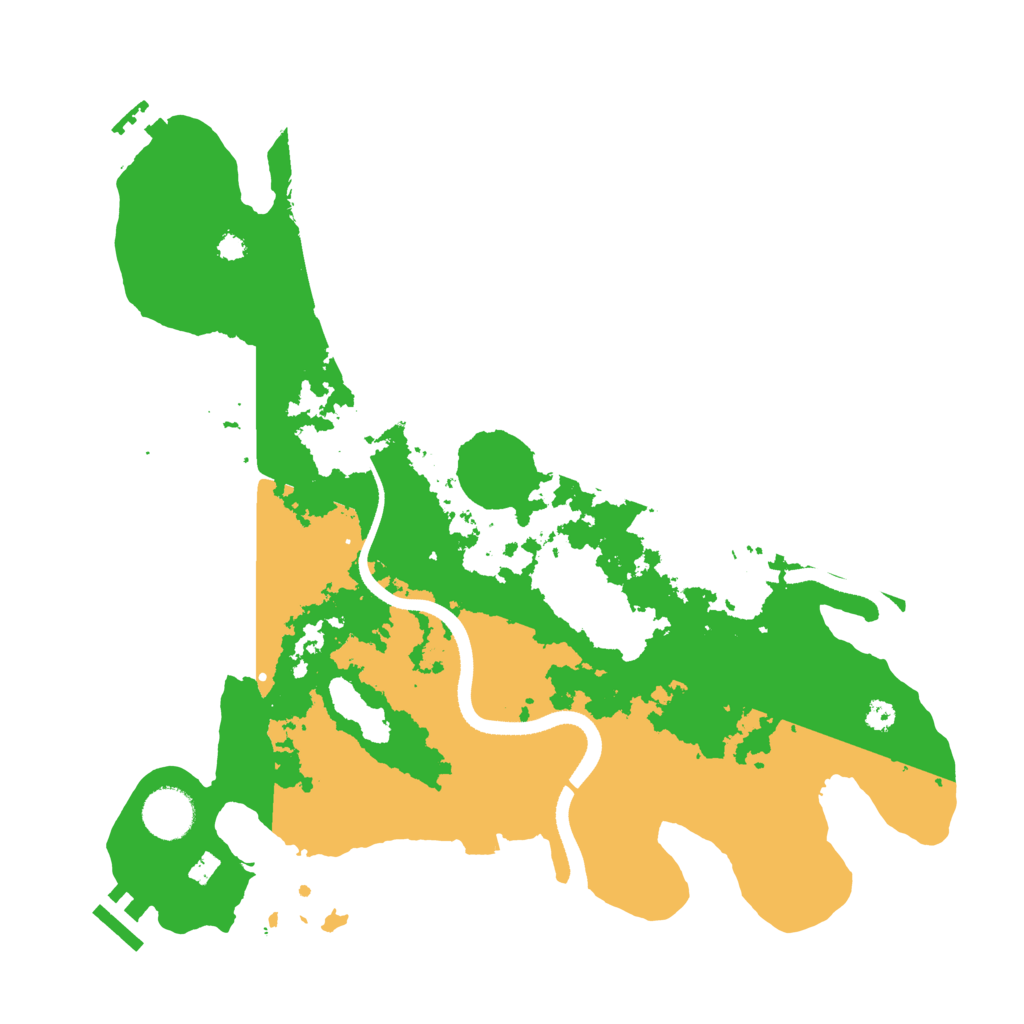 Biome Rust Map: Procedural Map, Size: 3500, Seed: 784657