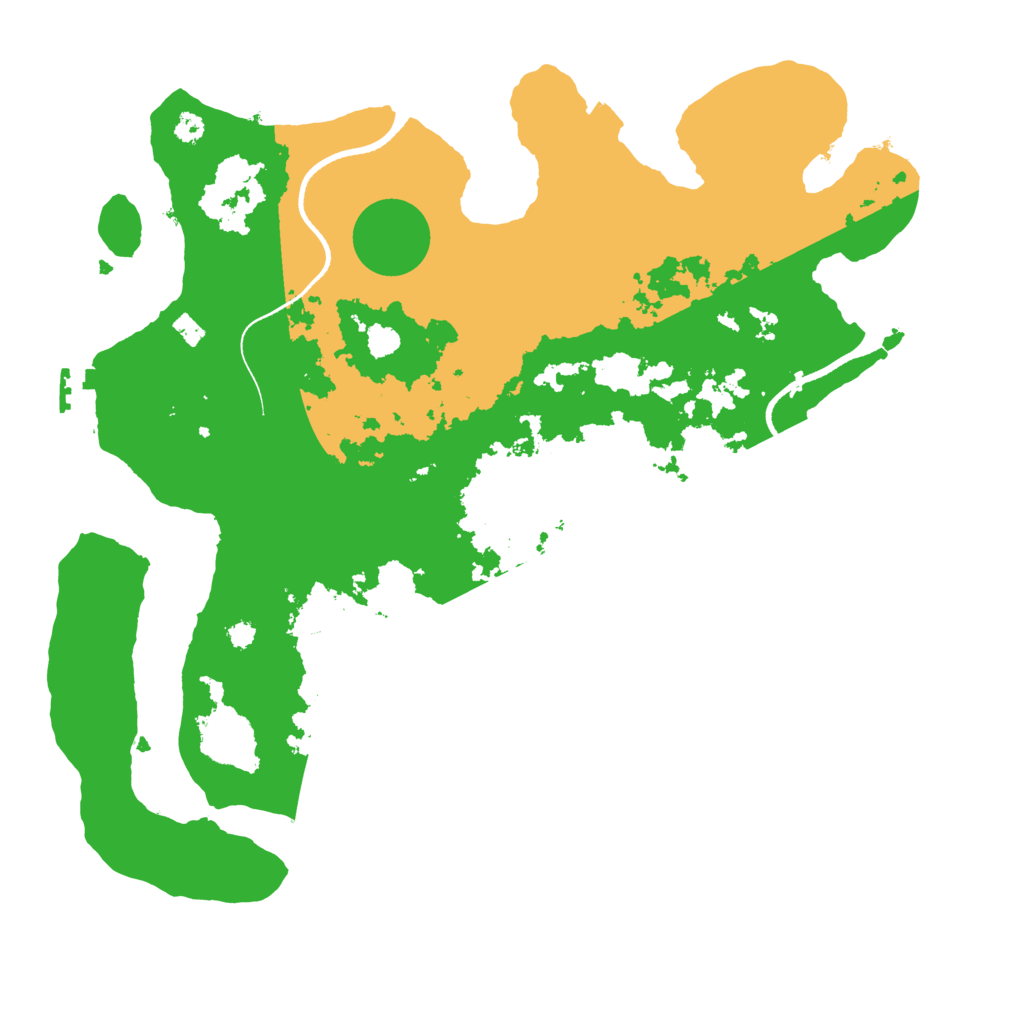 Biome Rust Map: Procedural Map, Size: 3500, Seed: 2005858348