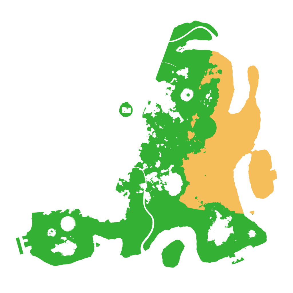 Biome Rust Map: Procedural Map, Size: 3500, Seed: 825824