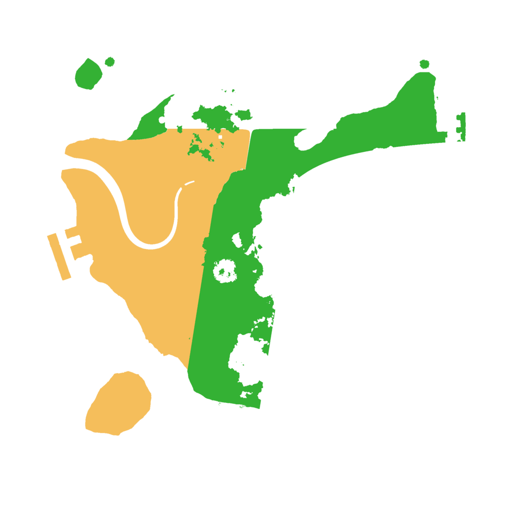 Biome Rust Map: Procedural Map, Size: 2200, Seed: 151