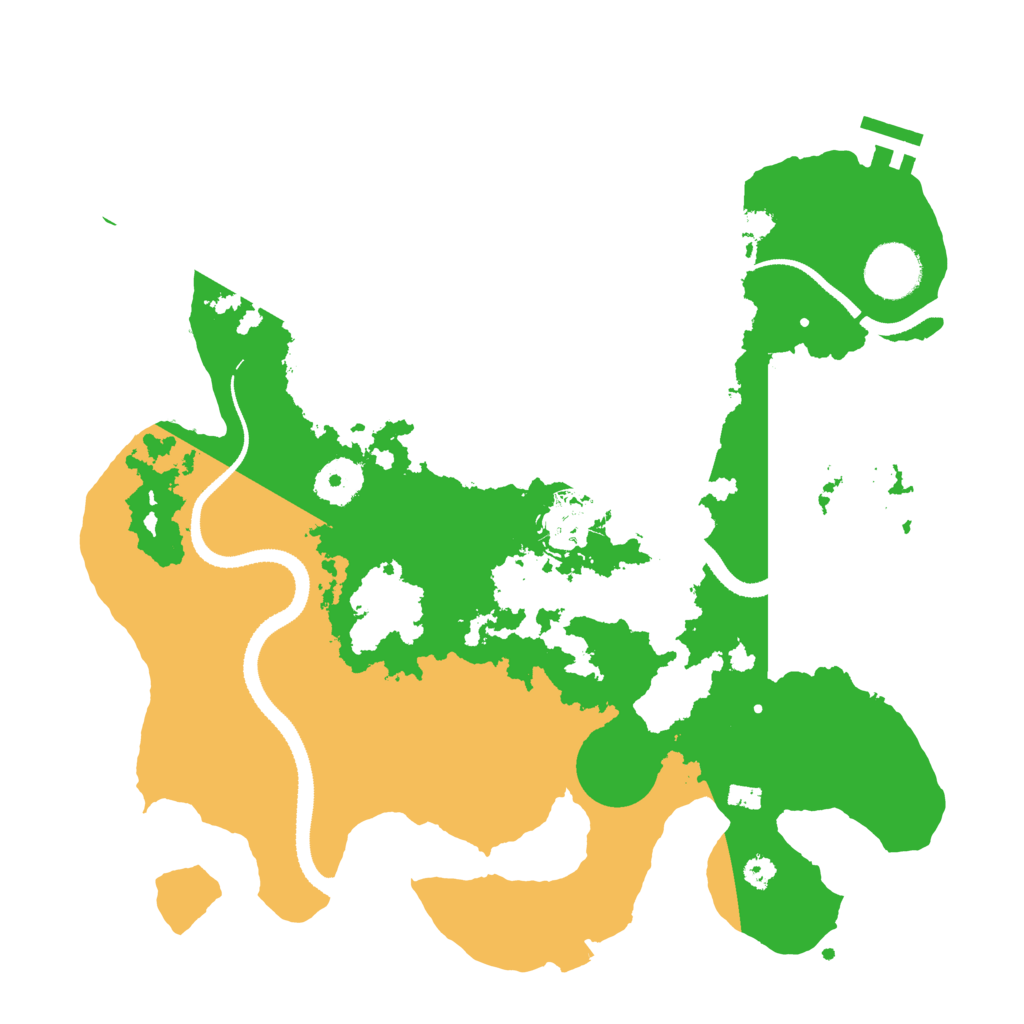 Biome Rust Map: Procedural Map, Size: 3300, Seed: 250621