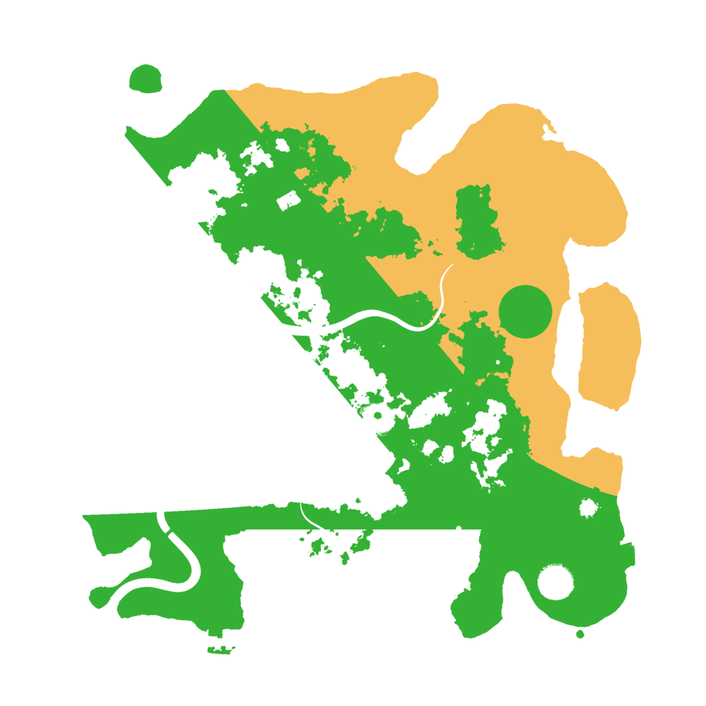Biome Rust Map: Procedural Map, Size: 3500, Seed: 815123